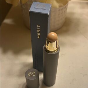Merit minimalist complexion Stick in shade Sandstone